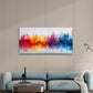Abstract City Painting Wall Art Canvas Office Home Room Framed 120x60cm