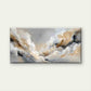Abstract Soft Neutral Clouds Wall Art Canvas Office Home Room Framed 120x60cm