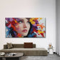 Women Eye Abstract Splatter Wall Art Canvas Office Home Room Framed 120x60cm