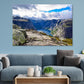 Cloudy Sky Mountains Hill & Lake Print 100% Australian Made Stretched Canvas Ready to Hang - NT-116