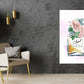 Pink FLowers & Gold Perfume Bottle Fashion Print 100% Australian Made Stretched Canvas Ready to Hang - FS - 143