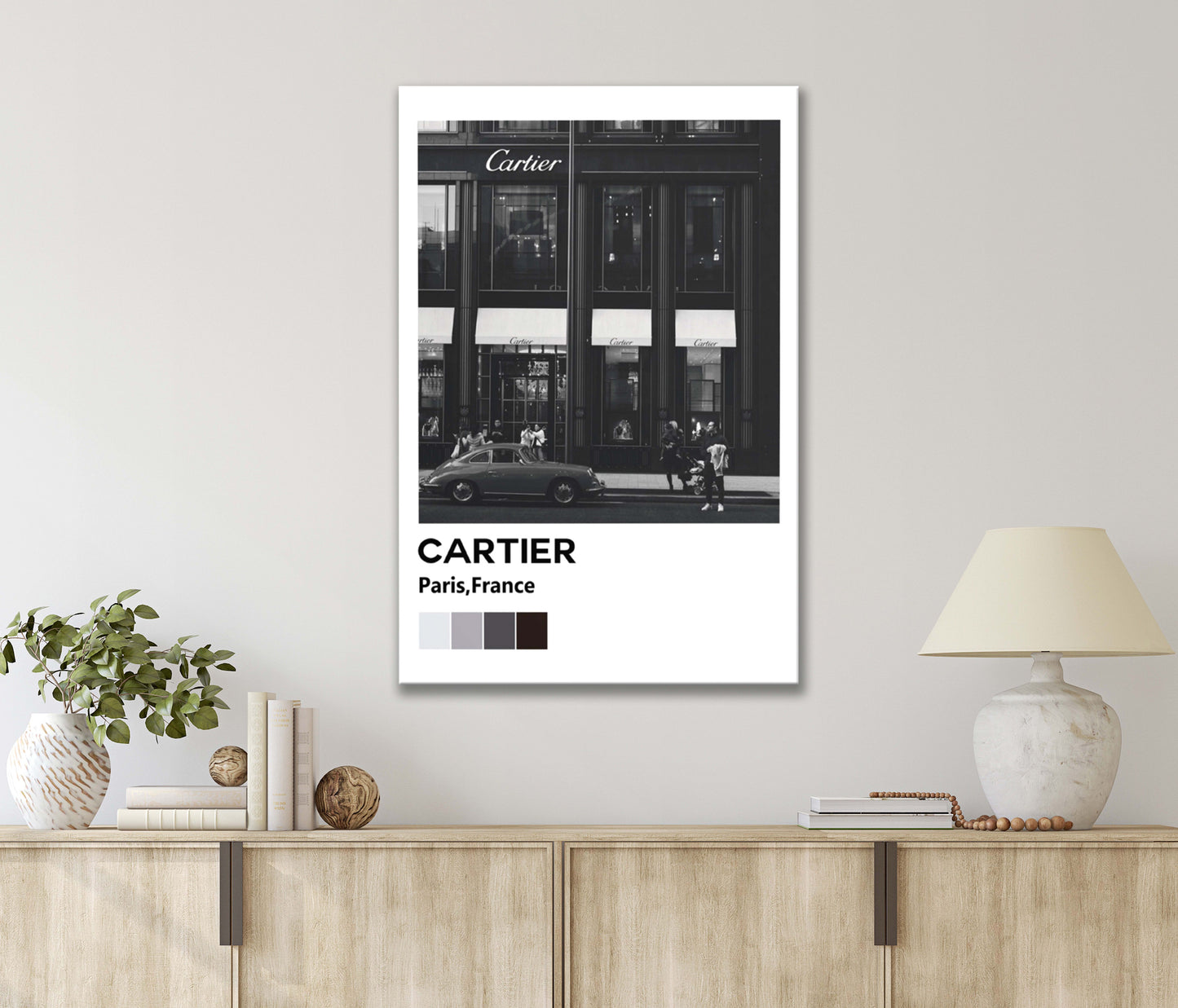 Art Of Cartier Establishment Print 100% Australian Made 40x60cm Stretched Canvas Ready to Hang