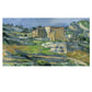 Paul Cézanne Inspired Vintage Provence Landscape with Houses Print 100% Australian Made 60x40cm Stretched Canvas Ready to Hang