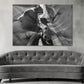 Greyscale Shot of The Arizona Antelope Print 100% Australian Made Stretched Canvas Ready to Hang - BW-116