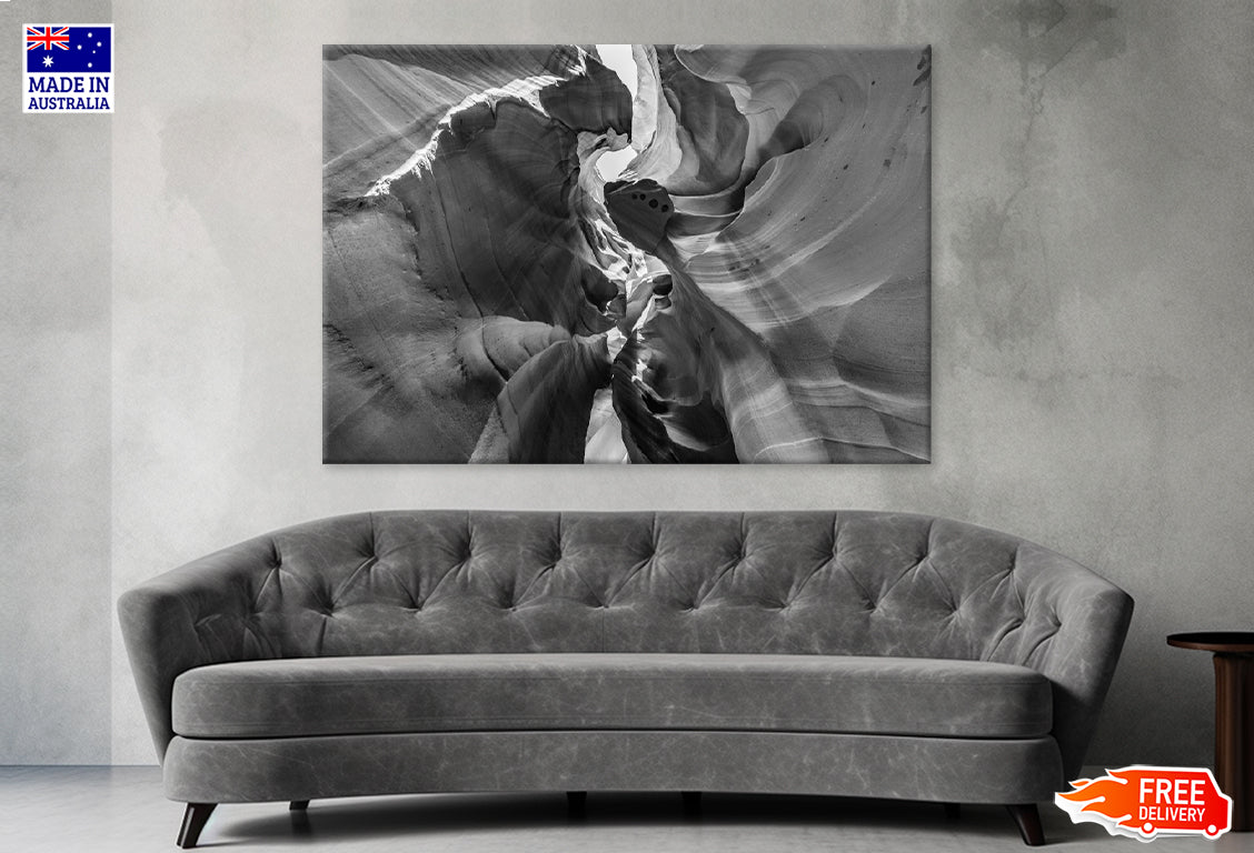 Greyscale Shot of The Arizona Antelope Print 100% Australian Made Stretched Canvas Ready to Hang - BW-116