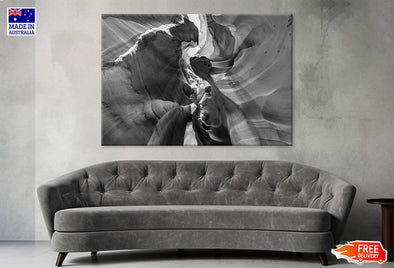 Greyscale Shot of The Arizona Antelope Print 100% Australian Made Stretched Canvas Ready to Hang - BW-116