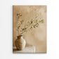 Vase With a Plant in It on a Table Print 100% Australian Made 40x60cm Stretched Canvas Ready to Hang