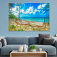 Pine Trunk in Maria Pia Beach Print 100% Australian Made Stretched Canvas Ready to Hang - BC-116