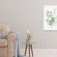 Painting Of Eucalyptus Leaves & Flowers Print 100% Australian Made 40x60cm Stretched Canvas Ready to Hang