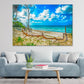 Pine Trunk in Maria Pia Beach Print 100% Australian Made Stretched Canvas Ready to Hang - BC-116