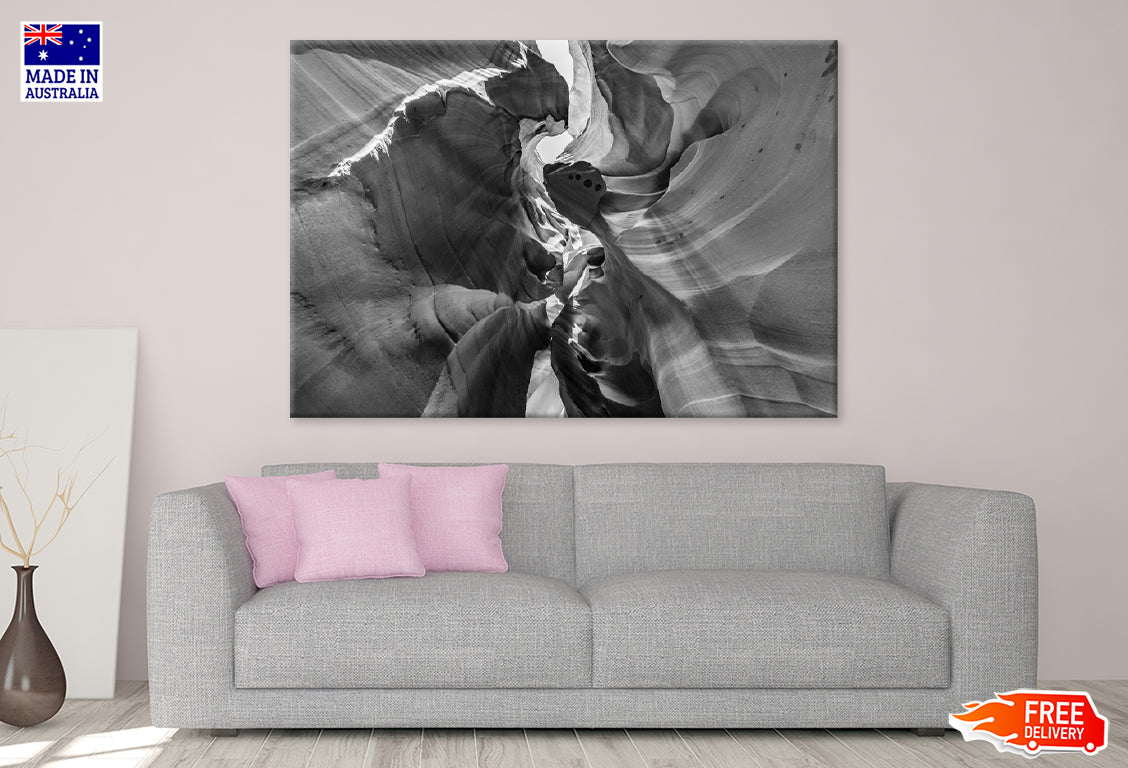 Greyscale Shot of The Arizona Antelope Print 100% Australian Made Stretched Canvas Ready to Hang - BW-116