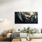 Abstract Featuring Curved Shape Wall Art Canvas Office Home Room Framed 120x60cm
