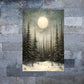 Winter Forest Snowscape Print 100% Australian Made 40x60cm Stretched Canvas Ready to Hang