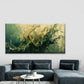 Abstract Green Gold Swirling Wall Art Canvas Office Home Room Framed 120x60cm