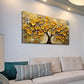 Golden Tree Nordic Wall Art canvas office home room framed 120x60cm