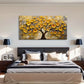 Golden Tree Nordic Wall Art canvas office home room framed 120x60cm