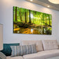Charming Forest wall canvas office home room framed 120x60cm