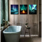 3pcs Northern Lights Scenery Painting Wall Art Set Canvas Framed 40x60cm - High Quality Print 100% Australian Made Wall Canvas Ready to Hang