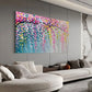 Vibrant Abstract Tree wall canvas office home room framed 120x60cm
