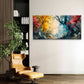Enchanted Forest Trees Abstract Wall Art Canvas Office Home Room Framed 120x60cm