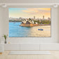 ferries passing by Opera House & Sydney harbour Print 100% Australian Made Stretched Canvas Ready to Hang - AU-117