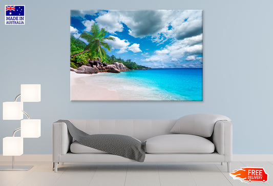 Fabulous Scene of Tonnara di Scopello Print 100% Australian Made Stretched Canvas Ready to Hang - BC-117