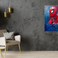 Iconic Red and Blue of Superhero Close Up Print 100% Australian Made 40x60cm Stretched Canvas Ready to Hang