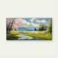 Spring Meadow Wall Art Canvas Office Home Room Framed 120x60cm