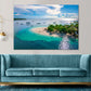 Aerial View of Tulang Diot Island Print 100% Australian Made Stretched Canvas Ready to Hang - BC-118