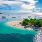 Aerial View of Tulang Diot Island Print 100% Australian Made Stretched Canvas Ready to Hang - BC-118