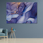 Grey Purple & Gold Fluid Abstract Print 100% Australian Made Stretched Canvas Ready to Hang - AB-118