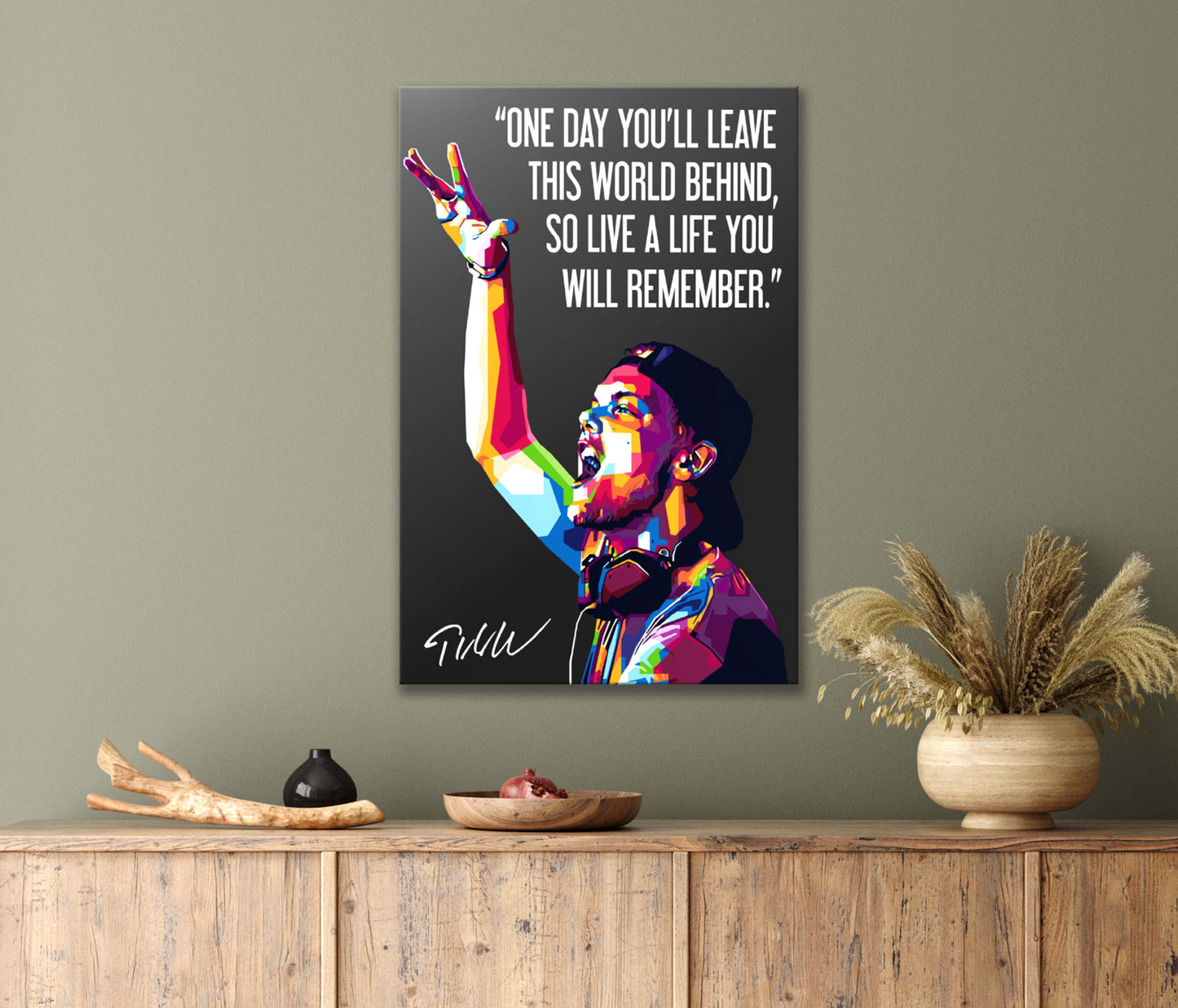 Motivation Poster Of And Artist Print 100% Australian Made 40x60cm Stretched Canvas Ready to Hang