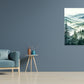 Stunning Mountain with Trees Painting Print 100% Australian Made 40x60cm Stretched Canvas Ready to Hang