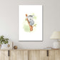 Watercolor Wild Koala Bear Chilling on A Tree Branch Art Print 100% Australian Made 40x60cm Stretched Canvas Ready to Hang