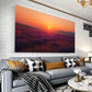 Sunset, lavender flower sea Wall Art wall canvas office home room framed 120x60cm