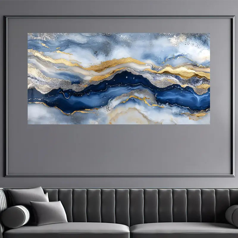 Abstract Modern Fluid Painting Wall Art wall canvas office home room framed 120x60cm