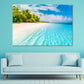 White Sand & Calm Sea for Beach Banner Print 100% Australian Made Stretched Canvas Ready to Hang - BC-119