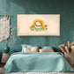 Cute Sunflower Costume Cat Wall Art Canvas Office Home Room Framed 120x60cm