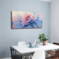 Pink Blooming Flower Modern Wall Art Canvas Office Home Room Framed 120x60cm