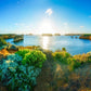 Sunset Island Bay Great Ocean Road Australia Wall Art Canvas Office Home Room Framed 80x45cm