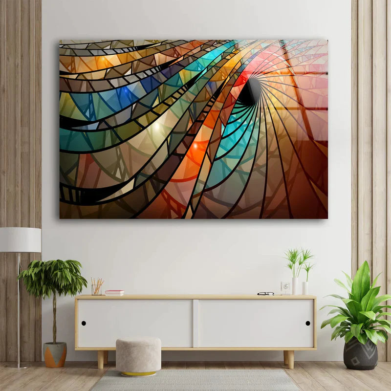 3D Abstract Pattern UV Direct Aluminum Print Australian Made Quality