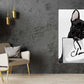 Dog with Fashion Bag Print 100% Australian Made Stretched Canvas Ready to Hang - FS - 115