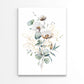 Watercolor Painting of a Bouquet of Flowers Print 100% Australian Made 40x60cm Stretched Canvas Ready to Hang