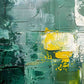 Green Abstract Oil Texture Wall Art Canvas Office Home Room Framed 120x60 cm