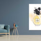 Black Flower with Gold Perfume Bottle Print 100% Australian Made Stretched Canvas Ready to Hang - FS - 158