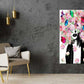 Girl with Flowers & Butterflies Fashion Print 100% Australian Made Stretched Canvas Ready to Hang - FS - 121