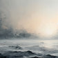 Moody Ocean Horizon Stormy Sea Landscape Wall Art Canvas Office Home Framed 120x60cm