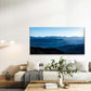 Blue Mountain Landscape Scenery Wall Art Canvas Office Home Room Framed 80x45cm