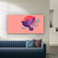 Abstract Bird & Leaf Wall Art Canvas Office Home Room Framed 120x60cm