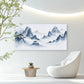 Misty Ink Mountain Landscape Wall Art Canvas Office Home Room Framed 120x60cm